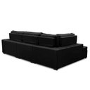 Ver imagem 4 de Sofá de Canto Retrátil e Reclinável com Molas LE 3,00x2,00m Viviane Suede Preto Madelina Decor