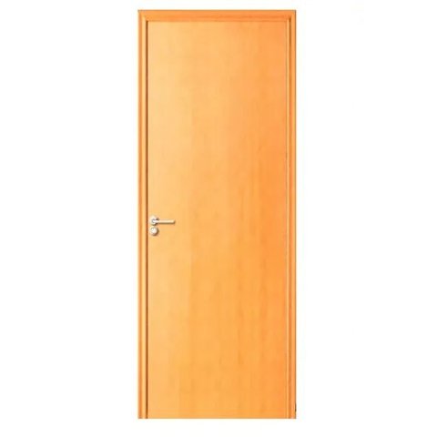 Porta de Madeira Encabeçada com Lâmina de Madeira, Montada, 85x215