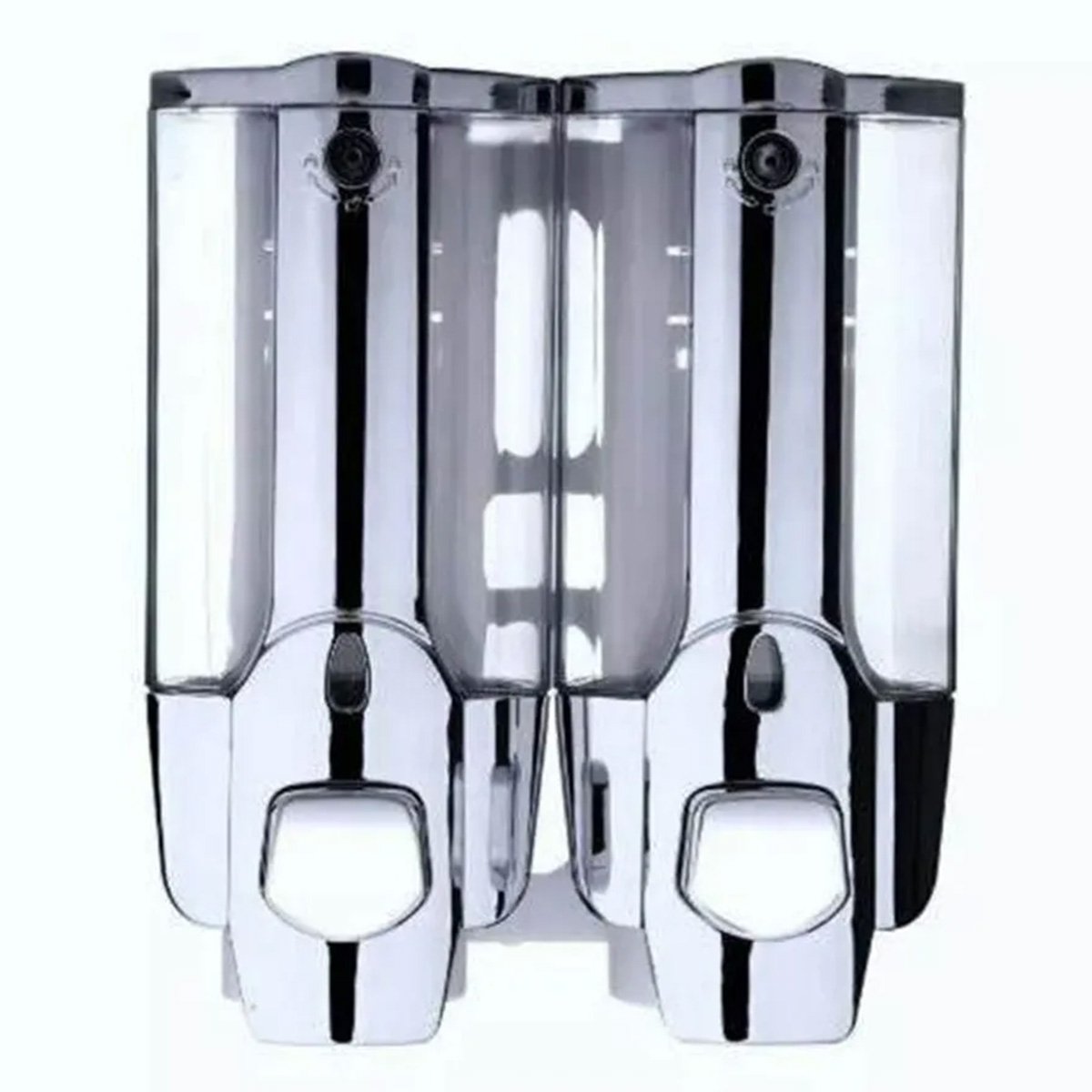 Dispenser Duplo Sabao Sabonete Kit 15 Uni Alcool Gel Shampoo Liquido Hotel Shopping - 4