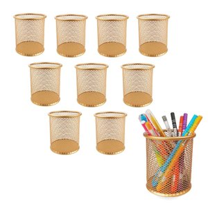 Porta Lapis Aramado Redondo Rose Gold 10 Unidades