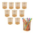 Ver imagem 2 de Porta Lapis Aramado Redondo Rose Gold 10 Unidades