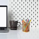 Ver mais imagens de Porta Lapis Aramado Redondo Rose Gold 10 Unidades