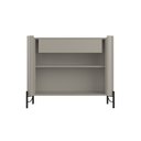 Ver imagem 4 de Buffet Mdf com Gaveta e Palha Natural L98,5 X A81,5cm Grigio/preto F830s