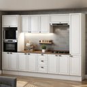 Ver imagem 1 de Cozinha Completa Modulada 310cm com Rodapé e Tampo 12 Peças Friz Genialflex