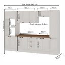 Ver imagem 2 de Cozinha Completa Modulada 310cm com Rodapé e Tampo 12 Peças Friz Genialflex