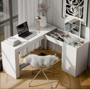 Ver imagem 1 de Escrivaninha Penteadeira Mobler Star Branco Fosco