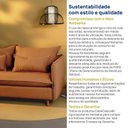 Ver imagem 5 de Capa Sofá Sôma 2 Lugares Braço Lateral CabeCasa MadeiraOriginals Madeiramadeira Bouclé Mocha Mousse Marrom