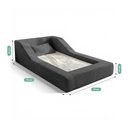 Ver imagem 2 de Cama Montessoriana Infantil Noah 100% Espuma com Colchão Bouclê Cinza Escuro - Abmaza