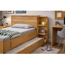 Ver imagem 7 de Conjunto de Cama Baú 90cm x 127cm Jade Marrom/Nature