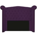 Ver imagem 2 de Kit Cabeceira 140 cm Suede + Calçadeira Madrid Roxo