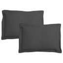 Ver imagem 4 de Colcha Casal Loft Matelassê  com Porta Travesseiros  Camesa Cor Cinza