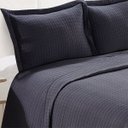 Ver imagem 2 de Colcha Casal Loft Matelassê  com Porta Travesseiros  Camesa Cor Cinza