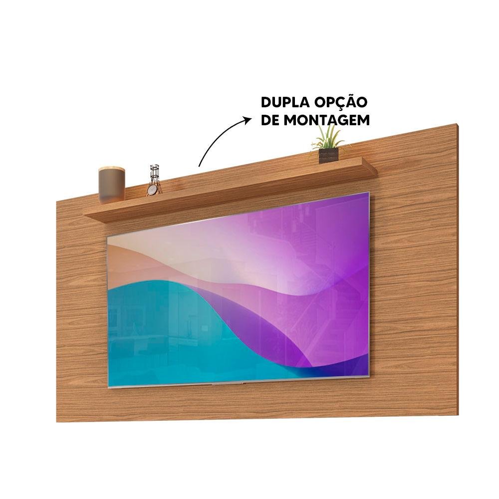 Painel TV Sala 60 Polegadas Noce Esmeralda Casa D - 3