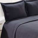 Ver imagem 2 de Colcha Matelassê - Loft - Queen Size - com Porta Travesseiros - Cinza - Camesa