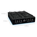 Ver imagem 4 de Fogão de Mesa Cooktop Júnior 4 Bocas Compacto Prático e Econômico Portátil a Gás Design Moderno