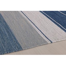 Tapete Indiano Kilim - Basar - 1,00m X 1,40m - 100% Algodão - Azul - Niazitex - 2