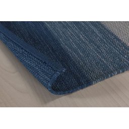 Tapete Indiano Kilim - Basar - 1,00m X 1,40m - 100% Algodão - Azul - Niazitex - 3