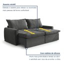 Ver mais imagens de Sofá Cama Reclinável sem Caixa 260cm Sevilha