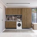 Ver imagem 1 de Lavanderia Modulada Kappesberg Celeste 5 Peças Branco/nogueira 280cm