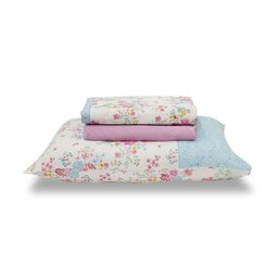 Jogo de Cama - Casal - Royal - Wendy - 4 Peças - 100% Algodão - Santista - 3 Jogo de Cama - Casal - Royal - Wendy - 4 Peças - 100% Algodão - Santista - 3