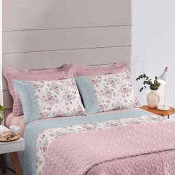 Jogo de Cama - Casal - Royal - Wendy - 4 Peças - 100% Algodão - Santista - 1 Jogo de Cama - Casal - Royal - Wendy - 4 Peças - 100% Algodão - Santista - 1