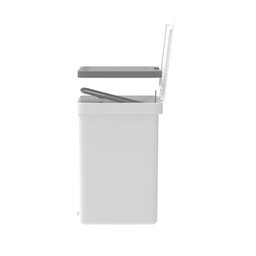 Lixeira com Pedal Trium 30 L com Duplo Compartimento Branco ou - 2 Lixeira com Pedal Trium 30 L com Duplo Compartimento Branco ou - 2