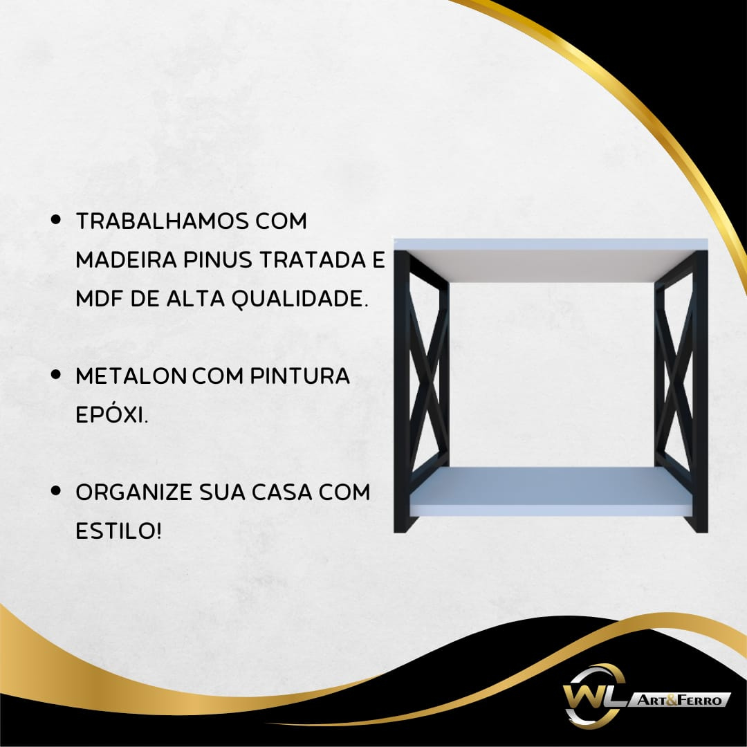 Adega Bar Industrial para Bebidas Prateleira Dupla Branco - 5