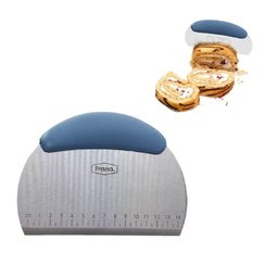 Cortador Manual Espatula Misturador Pizza Massas Verdura em Inox com Regua Medidas Professional - 1