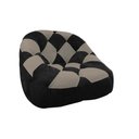 Ver imagem 1 de Poltrona Paloma Escritório Sala Pé Plástico Suede Preto e Suede Cappuccino - Dominic Decor