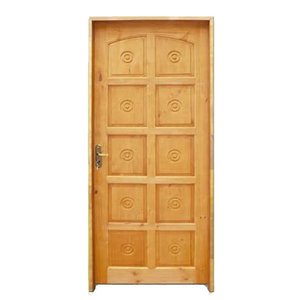 Porta de madeira maciça torneada 2,10x0,80 lado esquerdo