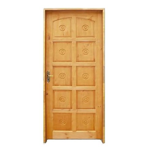 Porta de madeira maciça torneada 2,10x0,80 lado esquerdo
