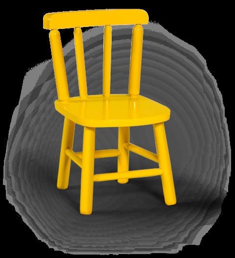 Conjunto Infantil 60x60 com 2 Cadeiras - Amarela - 3