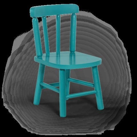 Conjunto Infantil 60x60 com 2 Cadeiras - Turquesa - 3