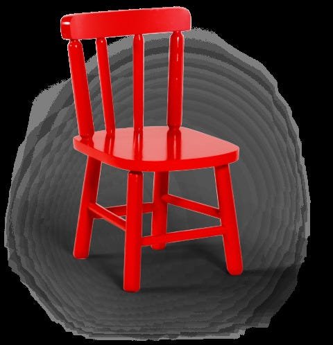Conjunto Infantil 60x60 com 2 Cadeiras - Vermelha - 3