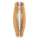 Ver imagem 1 de Abajur Grande de Chão Obelisco Mdf Luminária Marrom