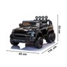 Mini Caminhonete Picape 6 Rodas Carro Elétrico Infantil Bateria 12v Preta Importway Bw-239pt Brinqwa - 2