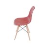 Kit 4 Cadeiras Eames Design Colméia Eloisa: Vinho - 4
