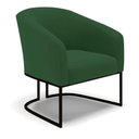 Ver imagem 7 de Sofá Namoradeira e Poltrona Base Industrial Preto Stella Veludo D03 - D'Rossi Cor Verde