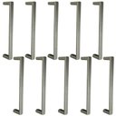 Ver imagem 1 de Kit 10 Puxadores para Móveis Alça Reta Oeiras 128mm Zamac Bronze Armários Gavetas Guarda-roupas