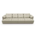 Ver imagem 6 de Sofá Retrátil Manual Sala de Estar Nolan Bipartido 339cm Conforto Premium em Couro Offwhite G58 - Gr