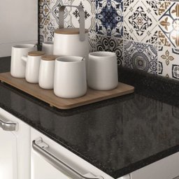 Balcão de Cozinha Itatiaia em Aço 105cm 3 Portas e 2 Gavetas Branco e Preto Luce - 4