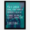 Quadro Curitiba Gírias | Com vidro fosco e moldura - A3 - 33x45cm - 1