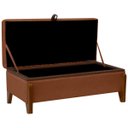 Ver imagem 2 de Baú Organizador Puff Bali 160 Cm Bouclé para Quarto e Sala:terracota