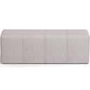 Ver imagem 2 de Kit Cabeceira Cama Box Casal 140cm com Calçadeira Roma W01 Linho Bege - Lyam Lyam Decor