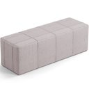 Ver imagem 4 de Kit Cabeceira Cama Box Casal 140cm com Calçadeira Roma W01 Linho Bege - Lyam Lyam Decor