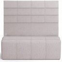 Ver imagem 3 de Kit Cabeceira Cama Box Casal 140cm com Calçadeira Roma W01 Linho Bege - Lyam Lyam Decor