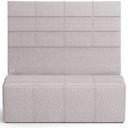 Ver imagem 1 de Kit Cabeceira Cama Box Casal 140cm com Calçadeira Roma W01 Linho Bege - Lyam Lyam Decor