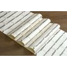 PAPEL DE PAREDE VINÍLICO IMPORTADO TEXTURA LAJOTAS DE TIJOLO - BRANCO | CINZA - 2