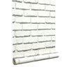 PAPEL DE PAREDE VINÍLICO IMPORTADO TEXTURA LAJOTAS DE TIJOLO - BRANCO | CINZA - 1