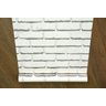 PAPEL DE PAREDE VINÍLICO IMPORTADO TEXTURA LAJOTAS DE TIJOLO - BRANCO | CINZA - 4